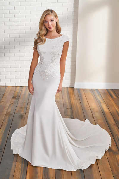 Modest Mon Cheri Boulevard Bridal Prom