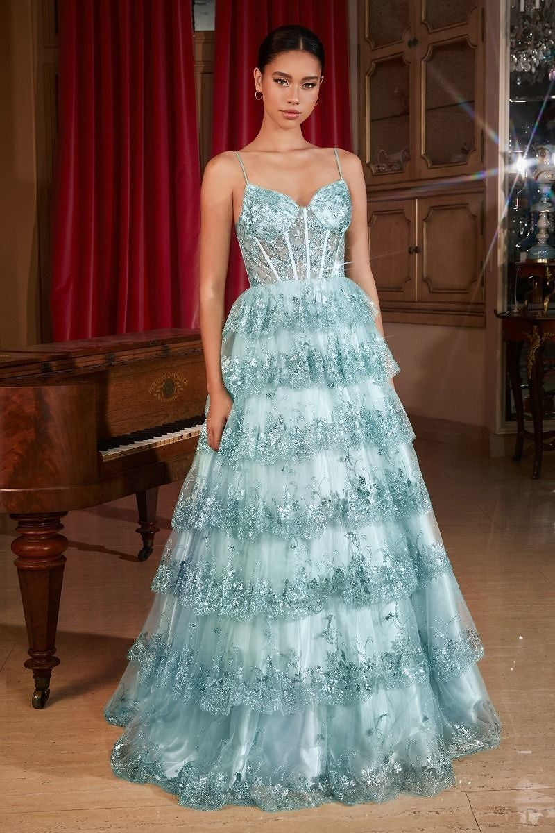 LAYERED SEQUIN BALL GOWN Boulevard Bridal & Prom LAYERED SEQUIN BALL GOWN Boulevard Bridal & Prom